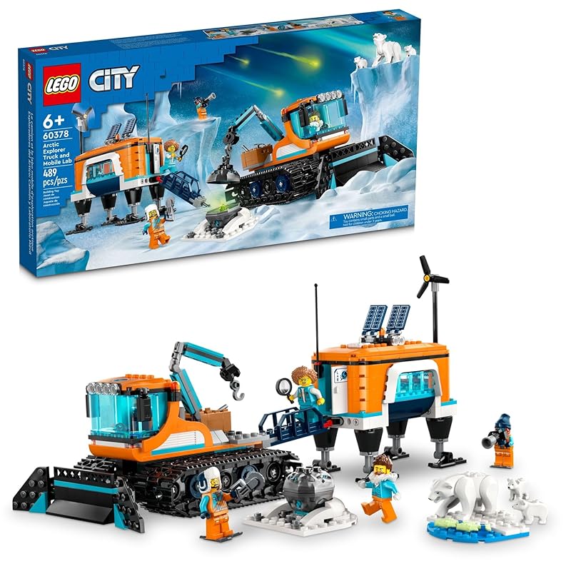 Lego City Arctic Explorer, мобильная лаборатория, набор для сборки 60378, гусеничный транспорт, лыжная лаборатория, метеорит, снежный пейзаж. Возраст: от 6 лет и старше.
Lego City Arctic Explorer, мобильная лаборатория, набор для сборки 60378, гусеничный транспорт, лыжная лаборатория, метеорит, снежный пейзаж. Возраст: от 6 лет и старше.