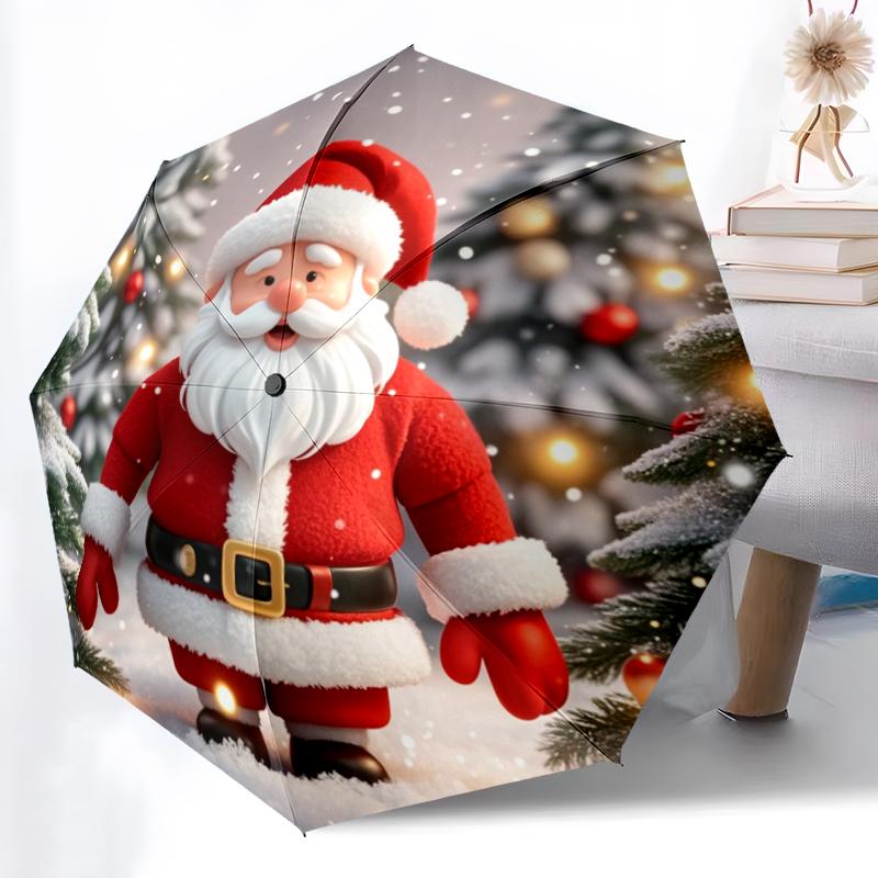 1pc Sturdy 8-Bone Auto Umbrella, Grandfatherly Santa Claus Umbrella, Digital Printed, Foldable Umbrella for On-the-Go Outdoor Use
1pc Sturdy 8-Bone Auto Umbrella, Grandfatherly Santa Claus Umbrella, Digital Printed, Foldable Umbrella for On-the-Go Outdoor Use