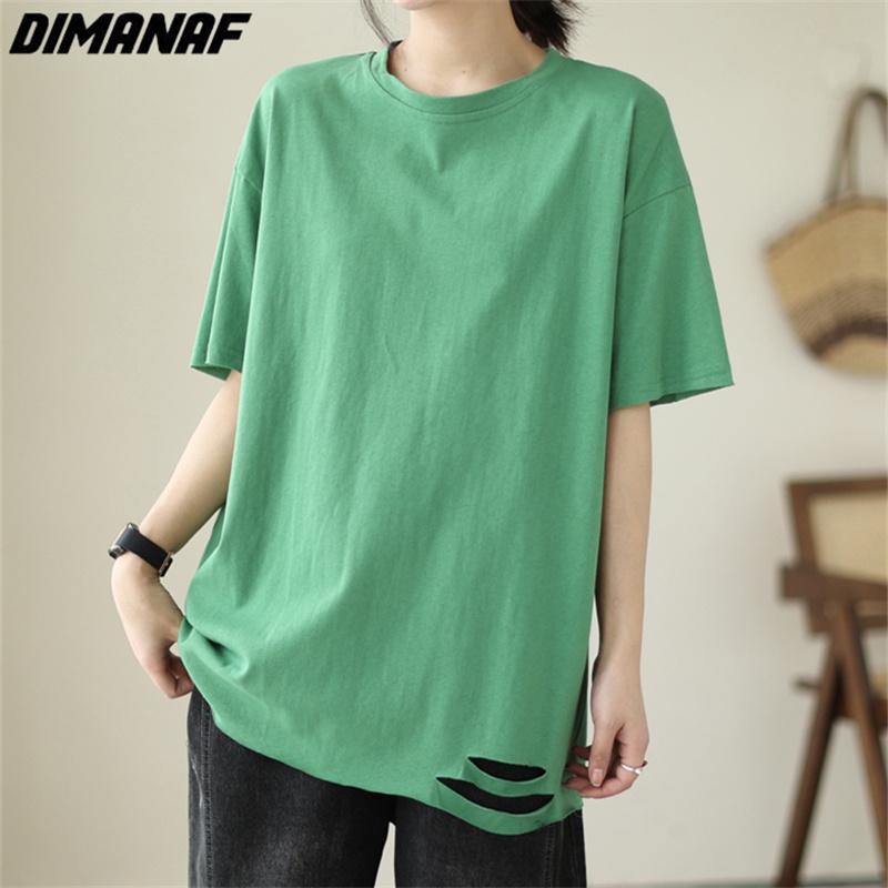 DIMANAF 2023 Летние женские футболки из твердого хлопка больших размеров, топы, футболки с дырками, свободные повседневные зеленые топы и футболки большого размера
DIMANAF 2023 Летние женские футболки из твердого хлопка больших размеров, топы, футболки с дырками, свободные повседневные зеленые топы и футболки большого размера