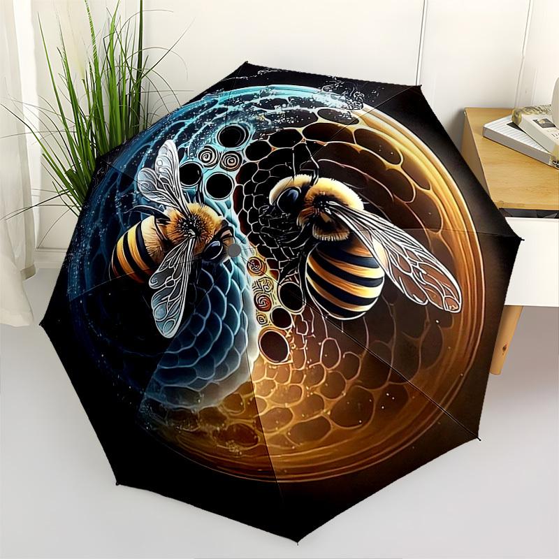 Bee Yin-Yang- Automatic umbrella, Four Seasons Portable Folding Umbrella, Suitable for Men and Women, Travel, Daily Compact Umbrella, Outdoo
Bee Yin-Yang- Automatic umbrella, Four Seasons Portable Folding Umbrella, Suitable for Men and Women, Travel, Daily Compact Umbrella, Outdoo