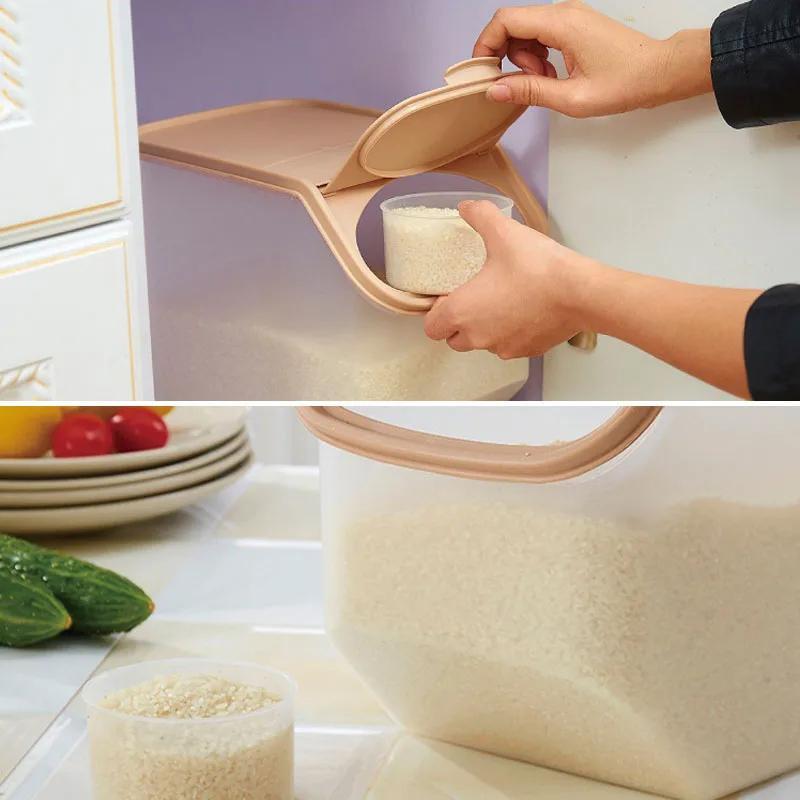 Rice Container Rice Storage Box Pet Food Container Sealed Cereal Dispenser with Buckle Insect Proof Grain Kitchen Organizer S зелёный
Rice Container Rice Storage Box Pet Food Container Sealed Cereal Dispenser with Buckle Insect Proof Grain Kitchen Organizer S зелёный