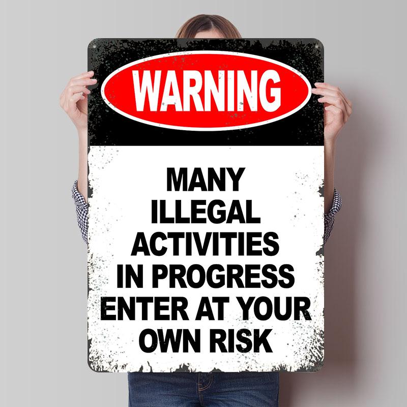 Funny Warning Sign Hilarious Printed Poster Customized Wall Art Retro Vintage Metal Tin Signs for Garage Decoration Room Decor 7.9x11.8In(20x30cm)
Funny Warning Sign Hilarious Printed Poster Customized Wall Art Retro Vintage Metal Tin Signs for Garage Decoration Room Decor 7.9x11.8In(20x30cm)