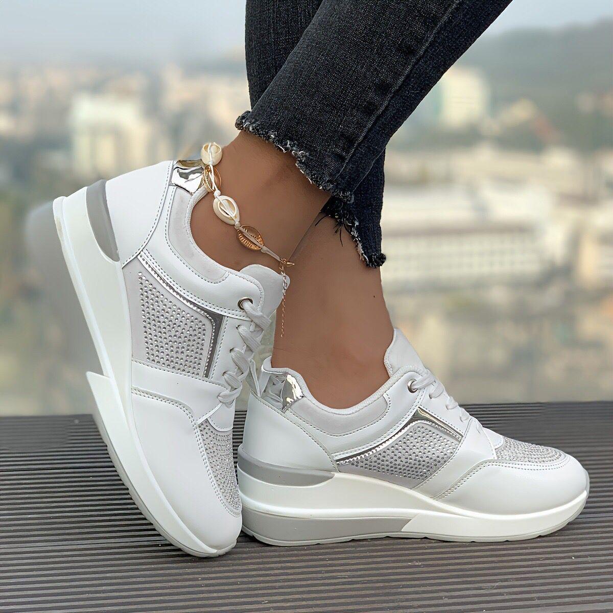 European and American large-size sports women s leisure spring and summer new thick-soled slope heel casual shoes lace-up rhinestone sports trend 39
European and American large-size sports women s leisure spring and summer new thick-soled slope heel casual shoes lace-up rhinestone sports trend 39