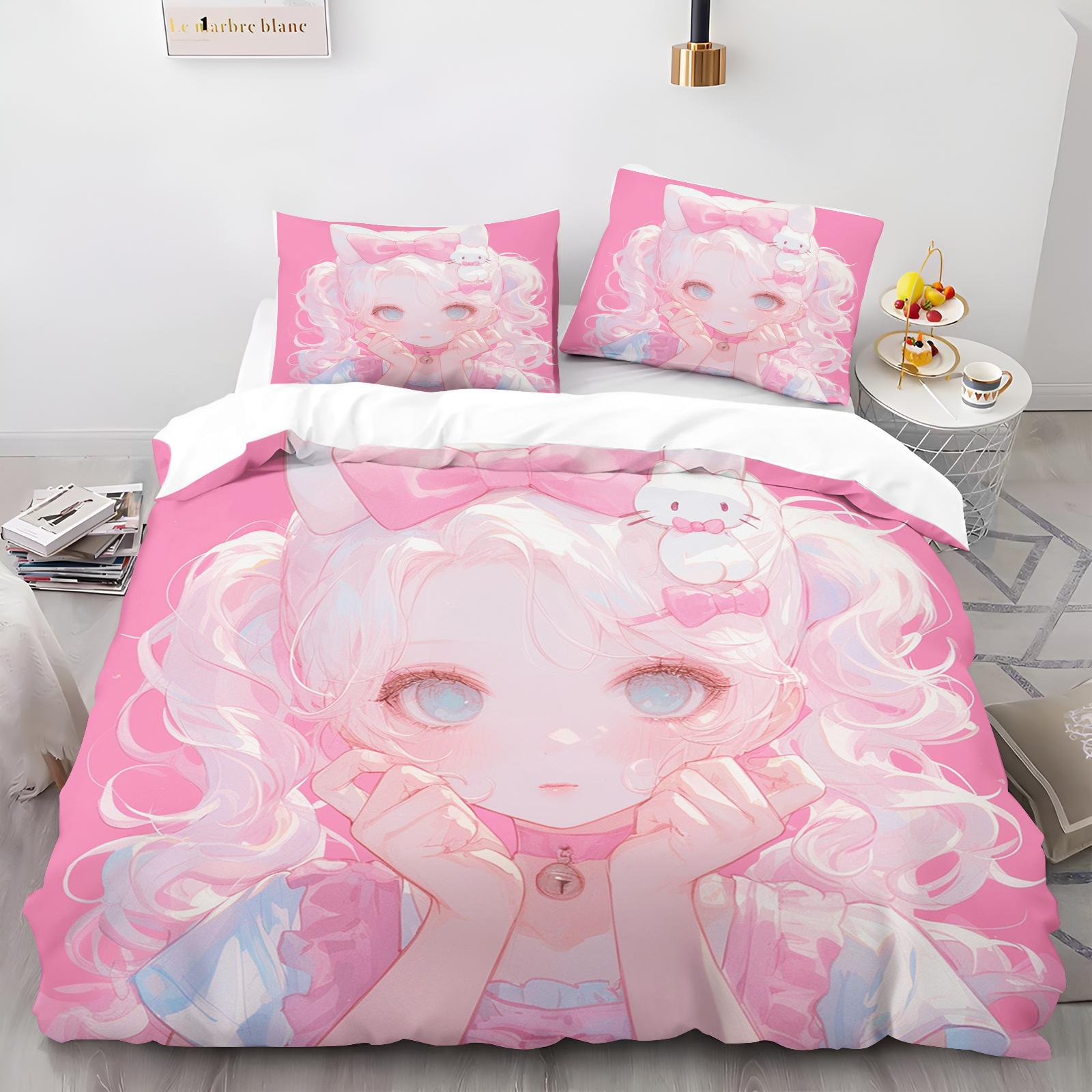 Comforter Beautiful Girl Animal Cartoon 3-Piece Set Children Cute Polyester Soft Breathable Comforter Animation Bedding Comforter (quilt)-EU Single(135*200cm)3pcs
Comforter Beautiful Girl Animal Cartoon 3-Piece Set Children Cute Polyester Soft Breathable Comforter Animation Bedding Comforter (quilt)-EU Single(135*200cm)3pcs