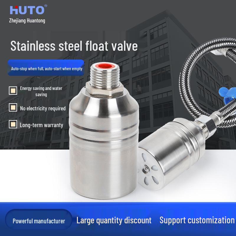 304 Stainless Steel Automatic Float Valve for Water Tanks - Auto Stop Water Level Controller 4 Points Top Inlet
304 Stainless Steel Automatic Float Valve for Water Tanks - Auto Stop Water Level Controller 4 Points Top Inlet