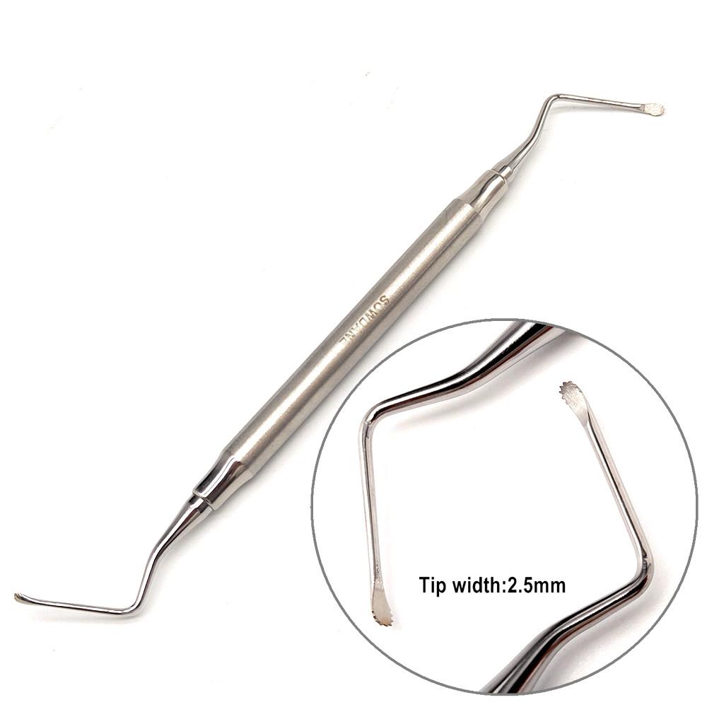 1 шт. або 4 шт. Стоматологічний імплантологічний інструмент Екскаватор Реставраційний Нержавіюча сталь Стоматологічна ложка Двокінцевий Наконечник з зубцями Новий тип 1 piece 2.5 mm
1 шт. або 4 шт. Стоматологічний імплантологічний інструмент Екскаватор Реставраційний Нержавіюча сталь Стоматологічна ложка Двокінцевий Наконечник з зубцями Новий тип 1 piece 2.5 mm