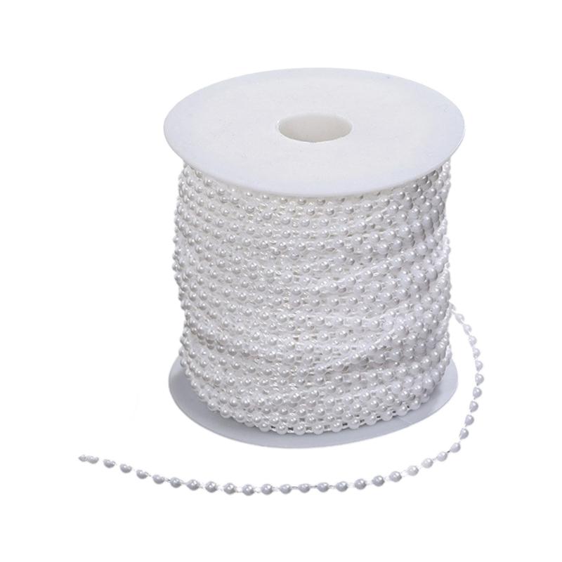 25M Artificial Pearls String Beads Chain for Wedding Decoration Imitation pearls String Beads for Craft Candle Bouquets
25M Artificial Pearls String Beads Chain for Wedding Decoration Imitation pearls String Beads for Craft Candle Bouquets