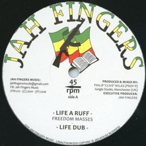 12inch Record FREEDOM MASSESS - Life A Ruff; Life Dub / Dub Mix 2; JFR1212 Jah Fingers 2016 UK Reggae, Ska & Dub Used
12inch Record FREEDOM MASSESS - Life A Ruff; Life Dub / Dub Mix 2; JFR1212 Jah Fingers 2016 UK Reggae, Ska & Dub Used