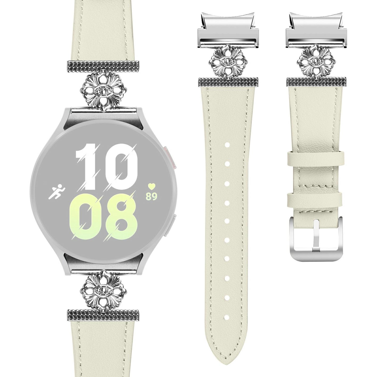 Ремешок для Samsung Galaxy Watch 5 Pro 45 мм/Watch 5 44 мм/40 мм из натуральной коровьей кожи с быстросъемным креплением White
Ремешок для Samsung Galaxy Watch 5 Pro 45 мм/Watch 5 44 мм/40 мм из натуральной коровьей кожи с быстросъемным креплением White