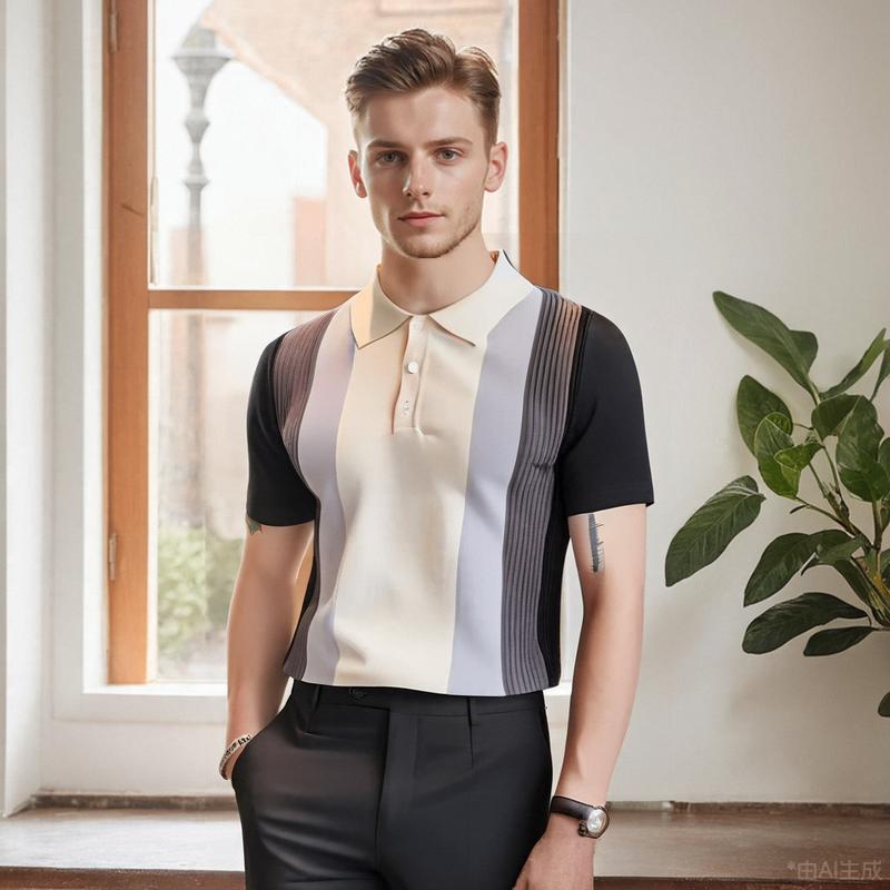 Летняя мужская футболка-поло с коротким рукавом из ледяного шелка, дышащая вязаная футболка с волновым узором, мужская футболка с отложным воротником в стиле легкой роскоши 3XL чёрный
Летняя мужская футболка-поло с коротким рукавом из ледяного шелка, дышащая вязаная футболка с волновым узором, мужская футболка с отложным воротником в стиле легкой роскоши 3XL чёрный
