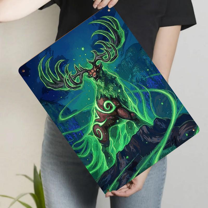 Mystical Forest Glowing Elk Totem Metal Wall Art Nordic Mythology Home Decorative Hanging 20x30cm(7.8x11.8inch)
Mystical Forest Glowing Elk Totem Metal Wall Art Nordic Mythology Home Decorative Hanging 20x30cm(7.8x11.8inch)