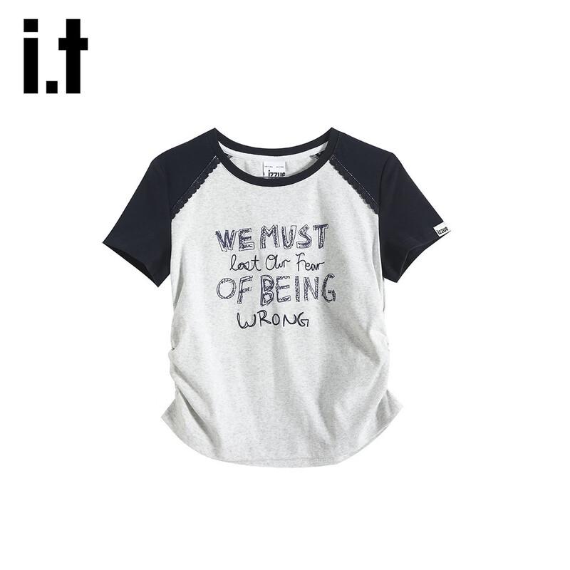 izzueit Letter Print Spliced Short Sleeve Slim Fit T-Shirt L
izzueit Letter Print Spliced Short Sleeve Slim Fit T-Shirt L