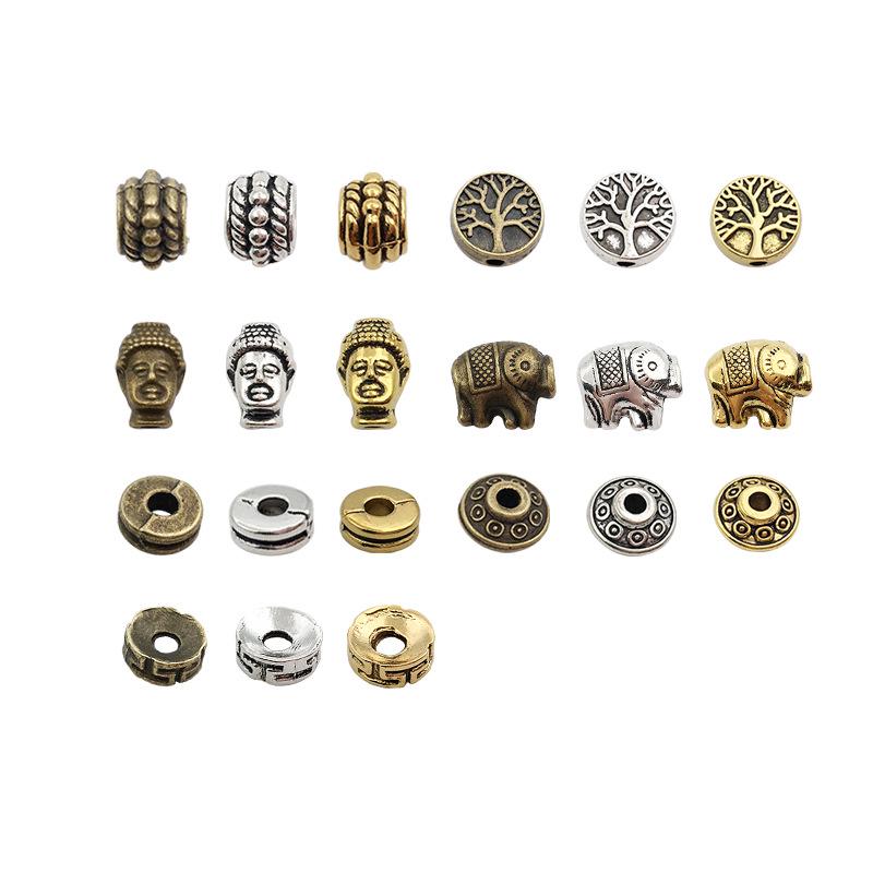 Cross-border DIY Bracelet: Elephant Flying Saucer Alloy Spacer Beads & Buddhist Washer Beads
Cross-border DIY Bracelet: Elephant Flying Saucer Alloy Spacer Beads & Buddhist Washer Beads