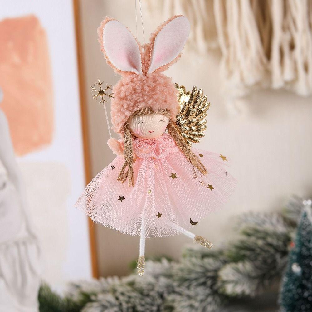 Cartoon Christmas Rabbit Ears Angel Dolls Festival Christmas Tree Decoration New Year Gift 2pcs
Cartoon Christmas Rabbit Ears Angel Dolls Festival Christmas Tree Decoration New Year Gift 2pcs