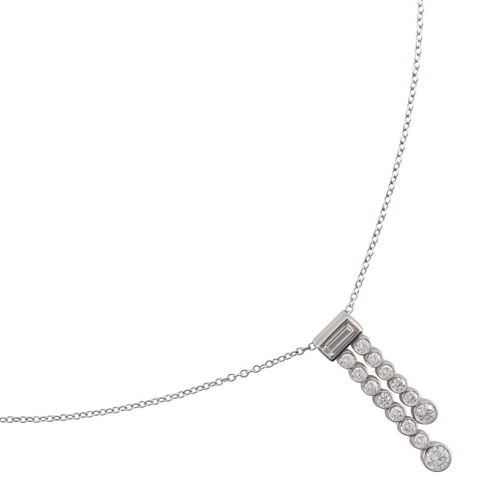 TIFFANY&Co. Jazz Double Drop Necklace Pt950Platinum/diamond 4.7g Women Used
TIFFANY&Co. Jazz Double Drop Necklace Pt950Platinum/diamond 4.7g Women Used