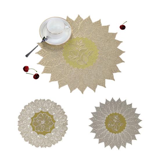 Round Placemats Set Hollow Out Leaves Design Table Mats Non-Slip Heat Resistant PVC Dining Place Mats for Home Kitchen золотистый
Round Placemats Set Hollow Out Leaves Design Table Mats Non-Slip Heat Resistant PVC Dining Place Mats for Home Kitchen золотистый