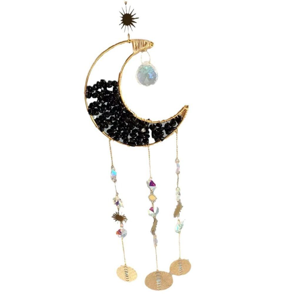 Handmade Crystal Wind Chime Sun/moon Colorful Colored Stone Pendant Artificial Crystal + Alloy Balcony Ornament Living Room
Handmade Crystal Wind Chime Sun/moon Colorful Colored Stone Pendant Artificial Crystal + Alloy Balcony Ornament Living Room