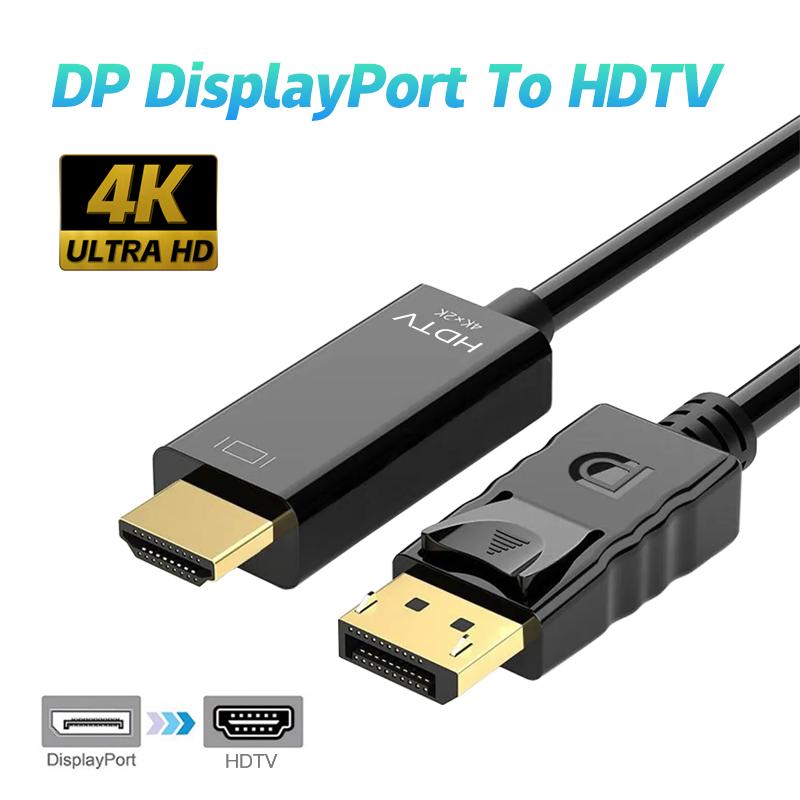 4K DP to HDTV-compatible Adapter Converter Display Port Male DP to Female HD TV Cable Adapter Video Audio For PC TV 1.8m
4K DP to HDTV-compatible Adapter Converter Display Port Male DP to Female HD TV Cable Adapter Video Audio For PC TV 1.8m