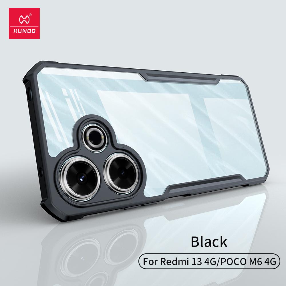 Xundi Redmi 13 Drop-proof Protective Phone Case for Redmi and Pocom6, Hot Selling 4G Compatible Cover Xiaomi POCO M6 4G холодний колір чорний
Xundi Redmi 13 Drop-proof Protective Phone Case for Redmi and Pocom6, Hot Selling 4G Compatible Cover Xiaomi POCO M6 4G холодний колір чорний