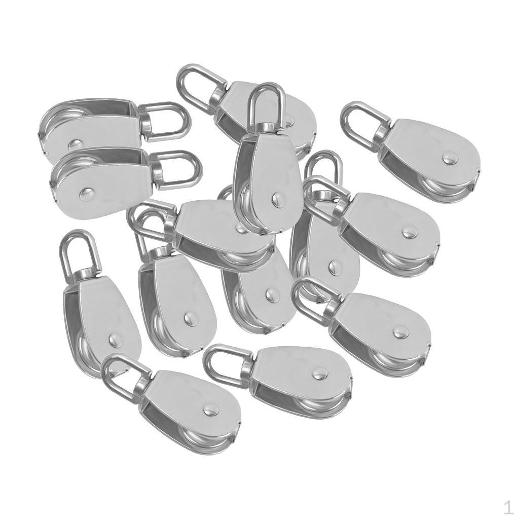 14 шт. одноколесный шкив из нержавеющей стали, поворотный канатный шкив с проушиной
14 шт. одноколесный шкив из нержавеющей стали, поворотный канатный шкив с проушиной