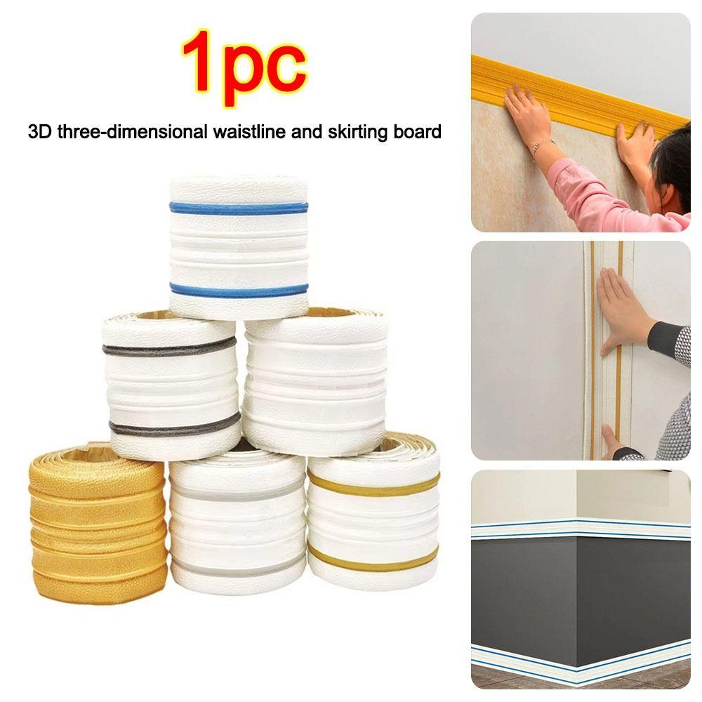 230cmX14cm Wall Trim Line Self-adhesive 3D Skirting Line Ceiling Decoration Strip Home Decor white and black broaden
230cmX14cm Wall Trim Line Self-adhesive 3D Skirting Line Ceiling Decoration Strip Home Decor white and black broaden