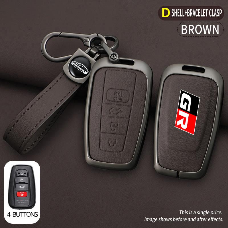 Alloy Leather Car Key Case Cover Holder Shell Key Fob For Toyota Corolla Prius Camry 70 CHR C-HR R-AV 4 Altis Land Cruiser Prado
Alloy Leather Car Key Case Cover Holder Shell Key Fob For Toyota Corolla Prius Camry 70 CHR C-HR R-AV 4 Altis Land Cruiser Prado