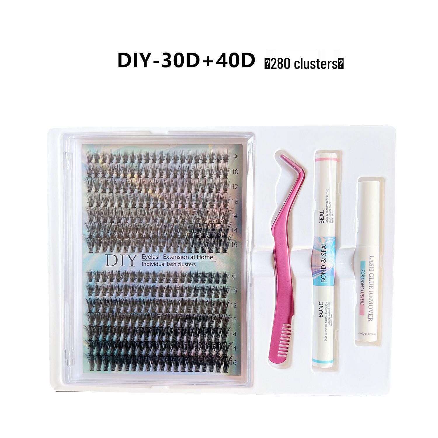 Набор густых накладных ресниц DIY 30D/40D в европейском и американском стиле, одинарные пучки
Набор густых накладных ресниц DIY 30D/40D в европейском и американском стиле, одинарные пучки