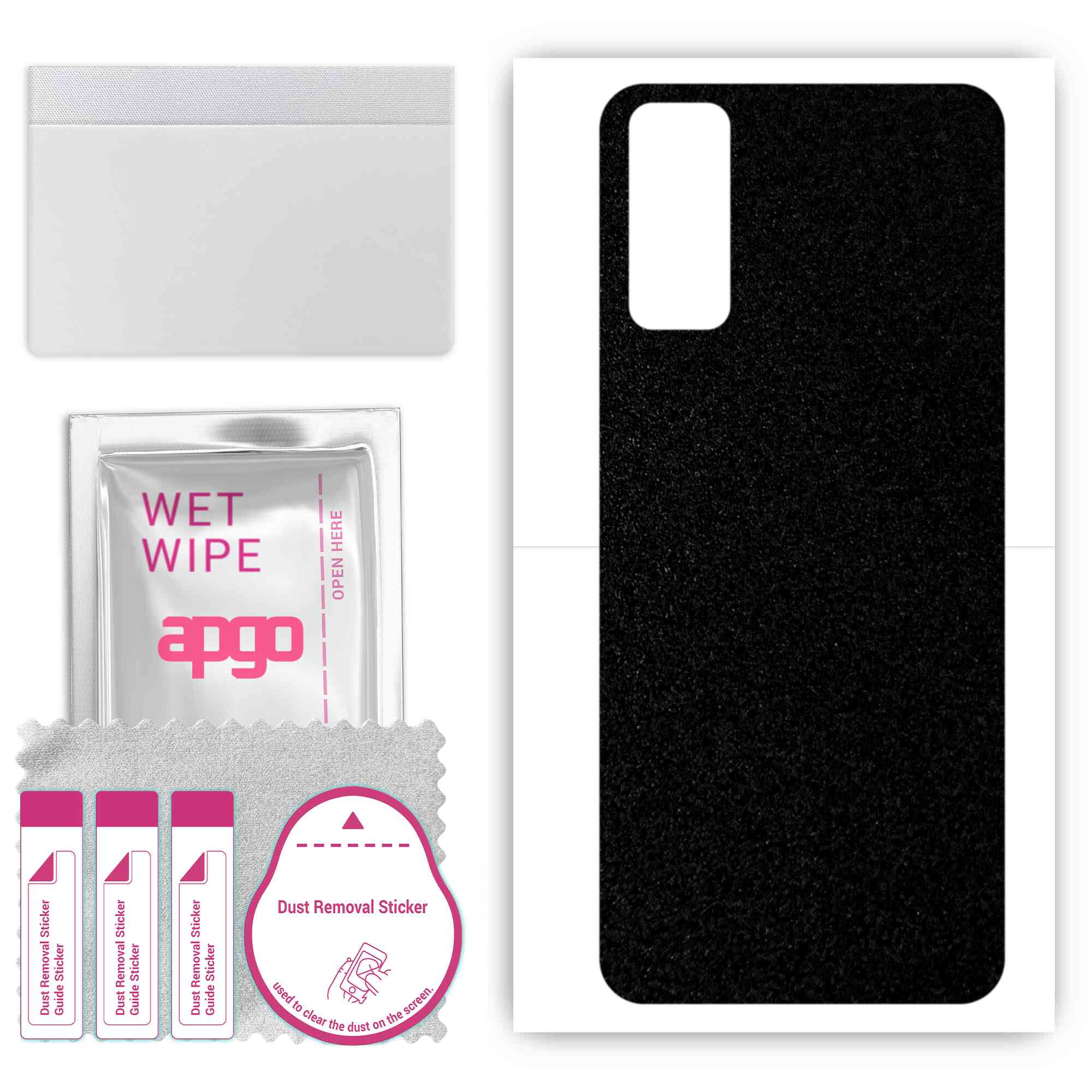 apgo Protective Skin Sticker for the back compatible with Vivo Y20T, Wrap Film, Foil, Vinyl - Pattern Matte Black
apgo Protective Skin Sticker for the back compatible with Vivo Y20T, Wrap Film, Foil, Vinyl - Pattern Matte Black