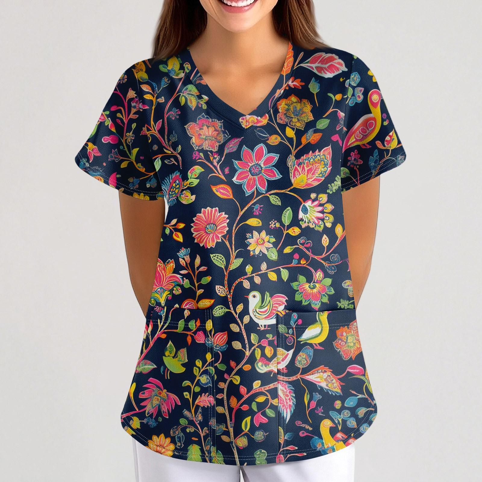 Жіноча Маленька Тварина Квітковий Принт Вільний V-подібний Виріз Кишеня Короткий Рукав Уніформа Уніформа XXL чорний
Жіноча Маленька Тварина Квітковий Принт Вільний V-подібний Виріз Кишеня Короткий Рукав Уніформа Уніформа XXL чорний