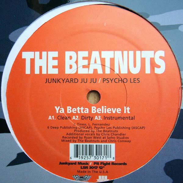 12inch Record BEATNUTS - Ya Betta Believe It / U Crazy LSR3017 Landspeed Recor 2003 US Rap & Hip-Hop/R&B Used
12inch Record BEATNUTS - Ya Betta Believe It / U Crazy LSR3017 Landspeed Recor 2003 US Rap & Hip-Hop/R&B Used