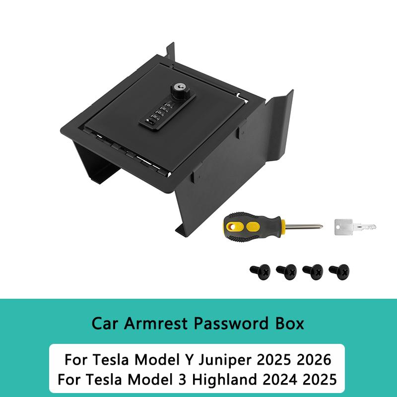 For Tesla Model Y Juniper Armrest Password Storage Box Car Center Console Safe Lock Box Model 3 Highland Model Y L Accessories
For Tesla Model Y Juniper Armrest Password Storage Box Car Center Console Safe Lock Box Model 3 Highland Model Y L Accessories