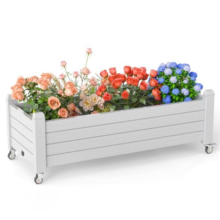 Horticulture Garden Planter Box Divisible Resin Planter Box for Backyard Patio Balcony with 4 Legs and 4 Swivel Lockable Wheels United States
Horticulture Garden Planter Box Divisible Resin Planter Box for Backyard Patio Balcony with 4 Legs and 4 Swivel Lockable Wheels United States