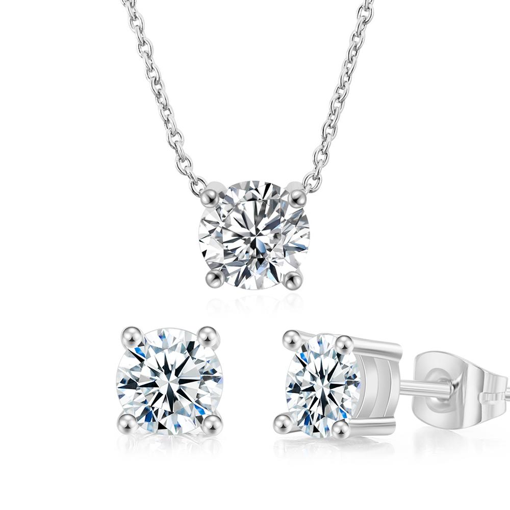 Wedding Zircon Set For Women Bridal Korean Style Round Zircon Collar Choker Chain Necklaces Earrings Fashion Zircon 2024 S565
Wedding Zircon Set For Women Bridal Korean Style Round Zircon Collar Choker Chain Necklaces Earrings Fashion Zircon 2024 S565