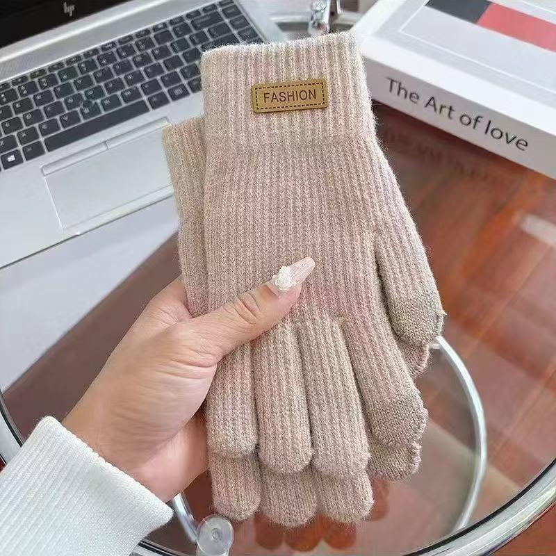 Кашемировые вязаные сенсорные перчатки для женщин, теплые утолщенные флисовые перчатки с полным пальцем для пары, мужские в корейском стиле зимние A4
Кашемировые вязаные сенсорные перчатки для женщин, теплые утолщенные флисовые перчатки с полным пальцем для пары, мужские в корейском стиле зимние A4