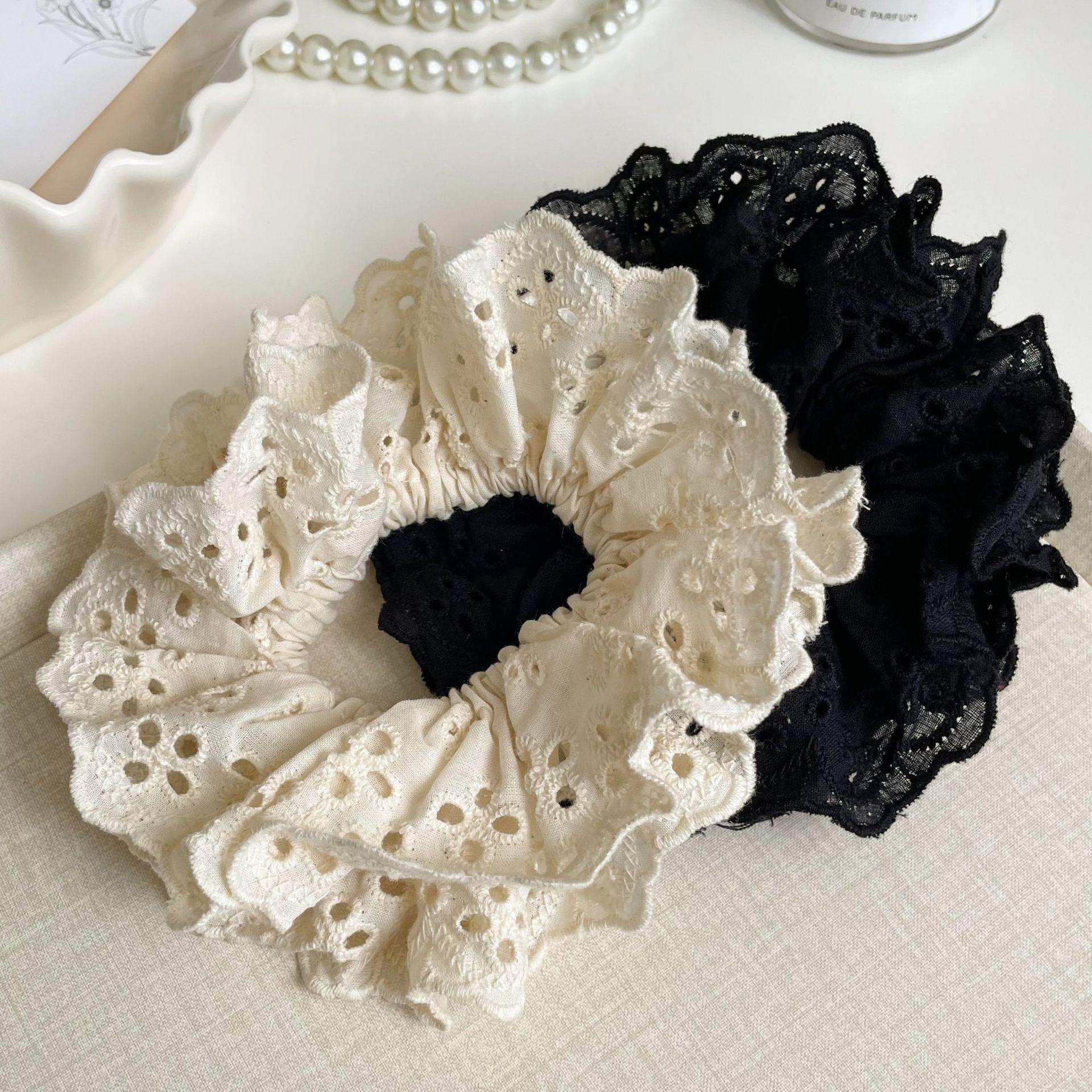 Vintage French Lace Hair Tie - Fairy-Style Scrunchie with Hollow Design, Girly Charm, and Retro Flair
Vintage French Lace Hair Tie - Fairy-Style Scrunchie with Hollow Design, Girly Charm, and Retro Flair