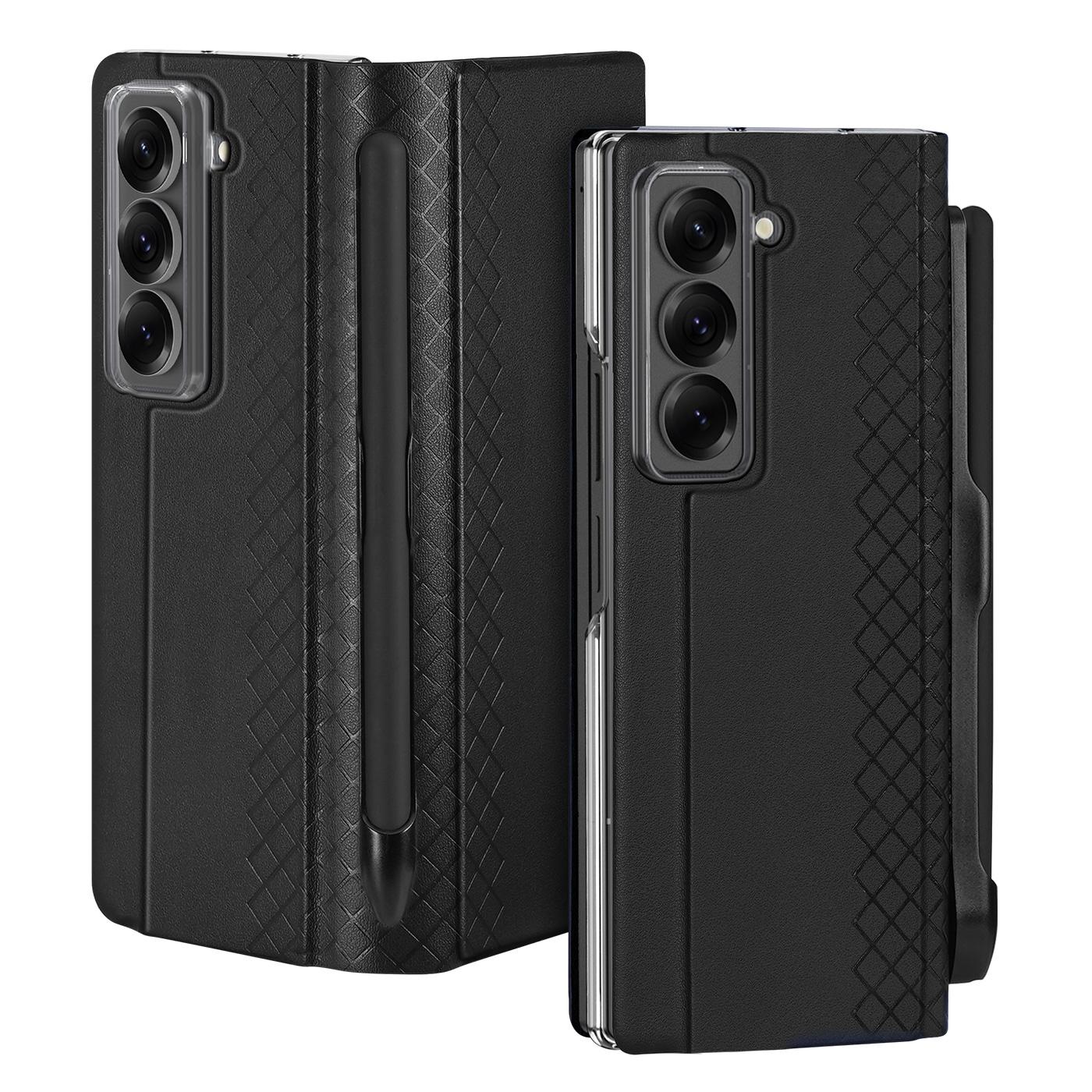 For Samsung Galaxy Z Fold Special Case DUX DUCIS Bril Series Leather Stand Phone Cover with Pen Holder Black
For Samsung Galaxy Z Fold Special Case DUX DUCIS Bril Series Leather Stand Phone Cover with Pen Holder Black