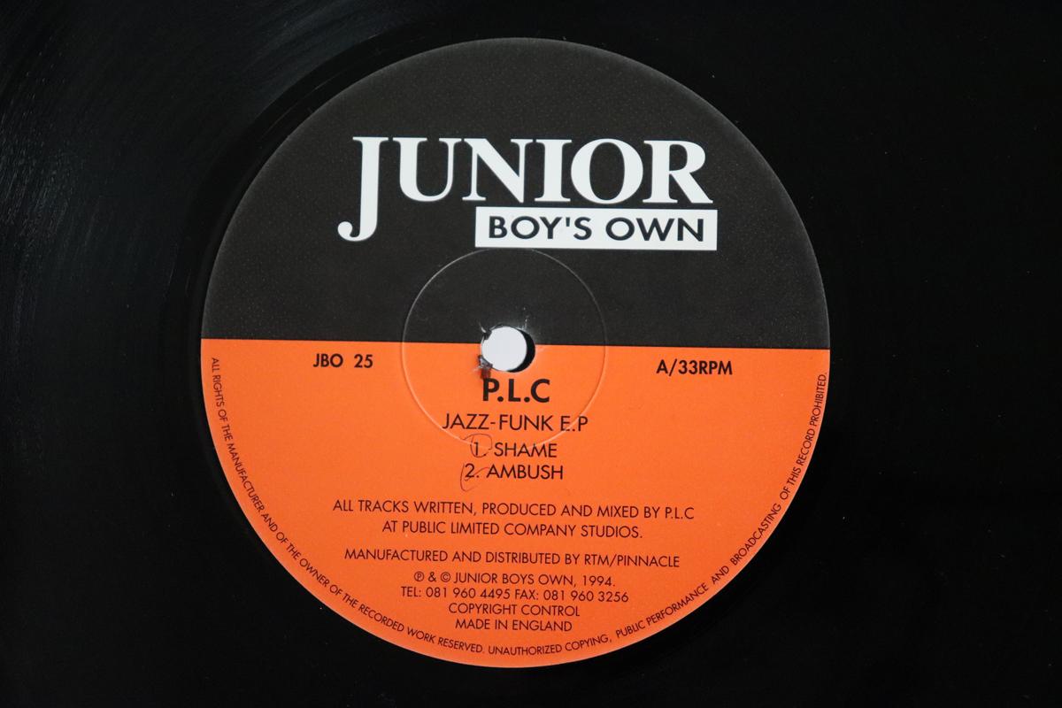 12inch Record P.L.C. JazzFunk E.P JBO25 Junior Boys Ow 1994 UK Dance Electronica Used
12inch Record P.L.C. JazzFunk E.P JBO25 Junior Boys Ow 1994 UK Dance Electronica Used