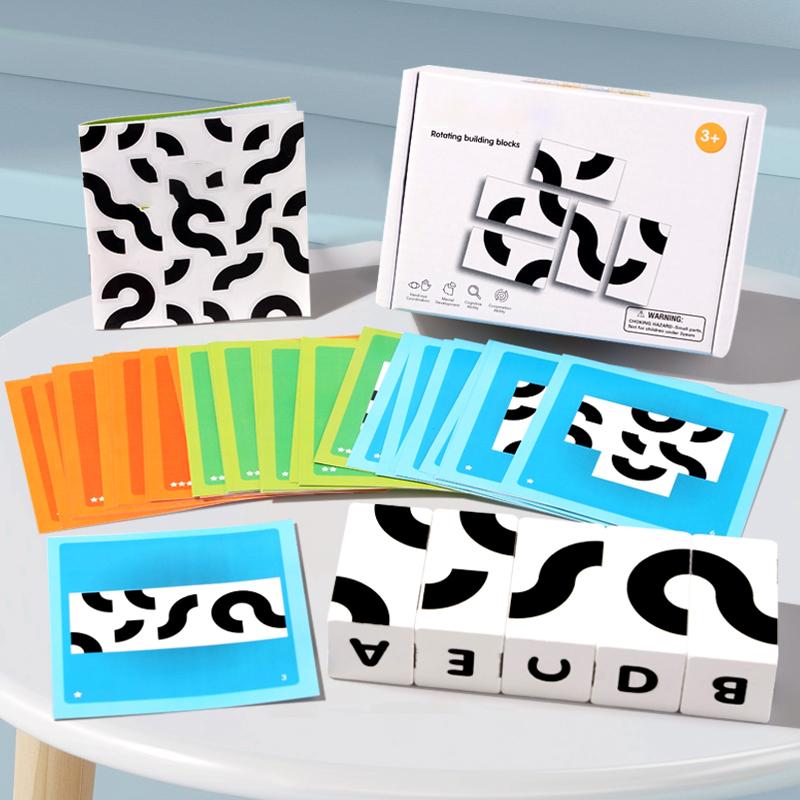 3D Wooden Rotating Building Blocks Geometry Puzzle Logic and Spatial Reasoning Party Games Early Educational Toys Gifts for Kids
3D Wooden Rotating Building Blocks Geometry Puzzle Logic and Spatial Reasoning Party Games Early Educational Toys Gifts for Kids