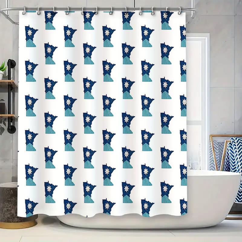 Shower Curtain Waterproof Abstract Blue Ocean Wave Pattern Bathroom Decor Home Textile Modern Artistic Washable Fabric W60H190(CM)-1 Pcs
Shower Curtain Waterproof Abstract Blue Ocean Wave Pattern Bathroom Decor Home Textile Modern Artistic Washable Fabric W60H190(CM)-1 Pcs