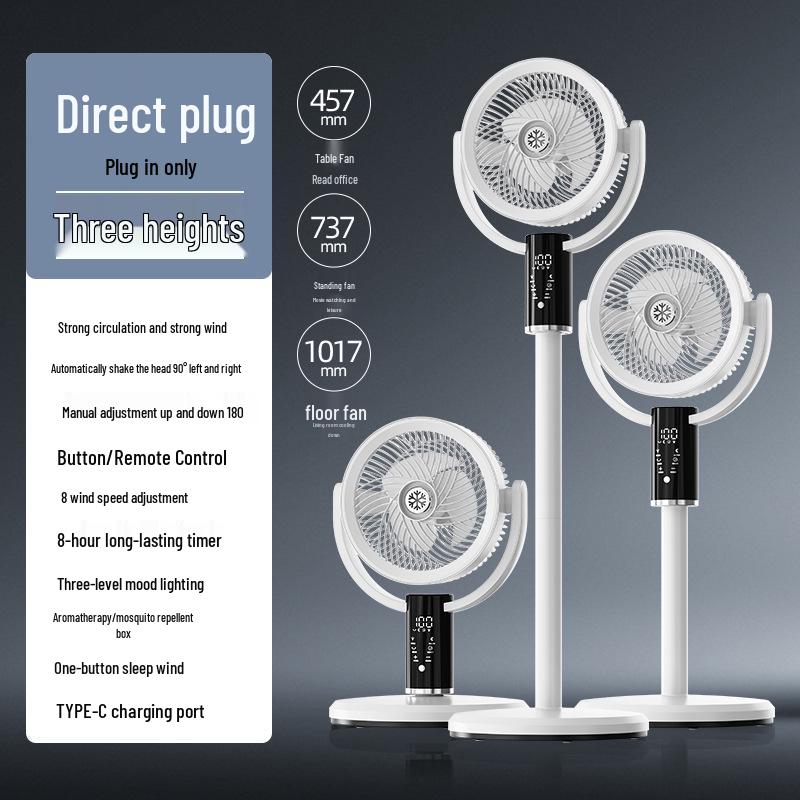 Бытовой цифровой oscillating fan с таймером для спальни - Высокая мощность ветра 25CM
Бытовой цифровой oscillating fan с таймером для спальни - Высокая мощность ветра 25CM