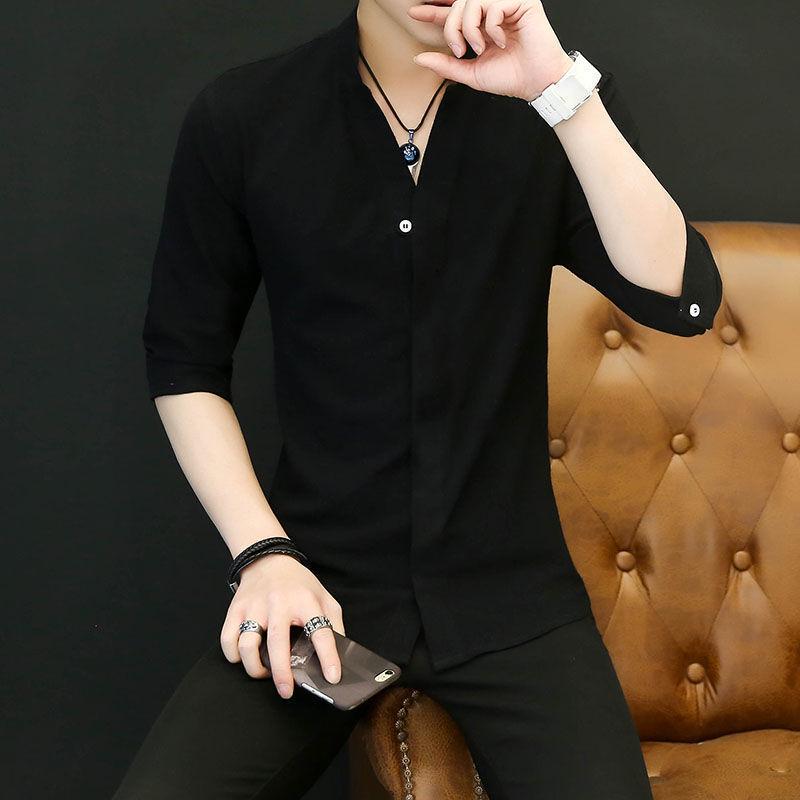Men s Slim Fit Stand-up Collar Shirt: Short & Long-Sleeved Korean Style for Spring/Autumn 3XL
Men s Slim Fit Stand-up Collar Shirt: Short & Long-Sleeved Korean Style for Spring/Autumn 3XL