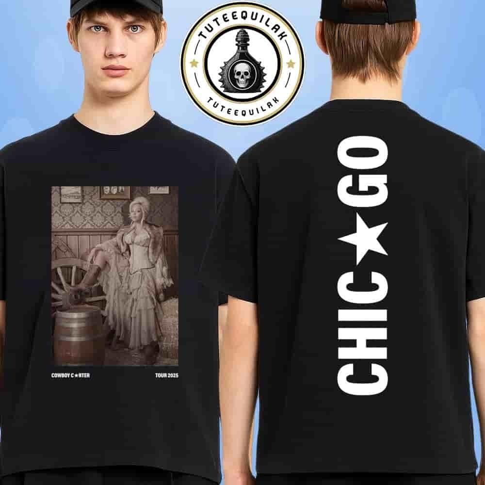 Beyonce Chicago Cowboy Carter Tour 2025 Exclusive Rustic Wester T-Shirt S-5XL Unisex T-Shirt XL
Beyonce Chicago Cowboy Carter Tour 2025 Exclusive Rustic Wester T-Shirt S-5XL Unisex T-Shirt XL