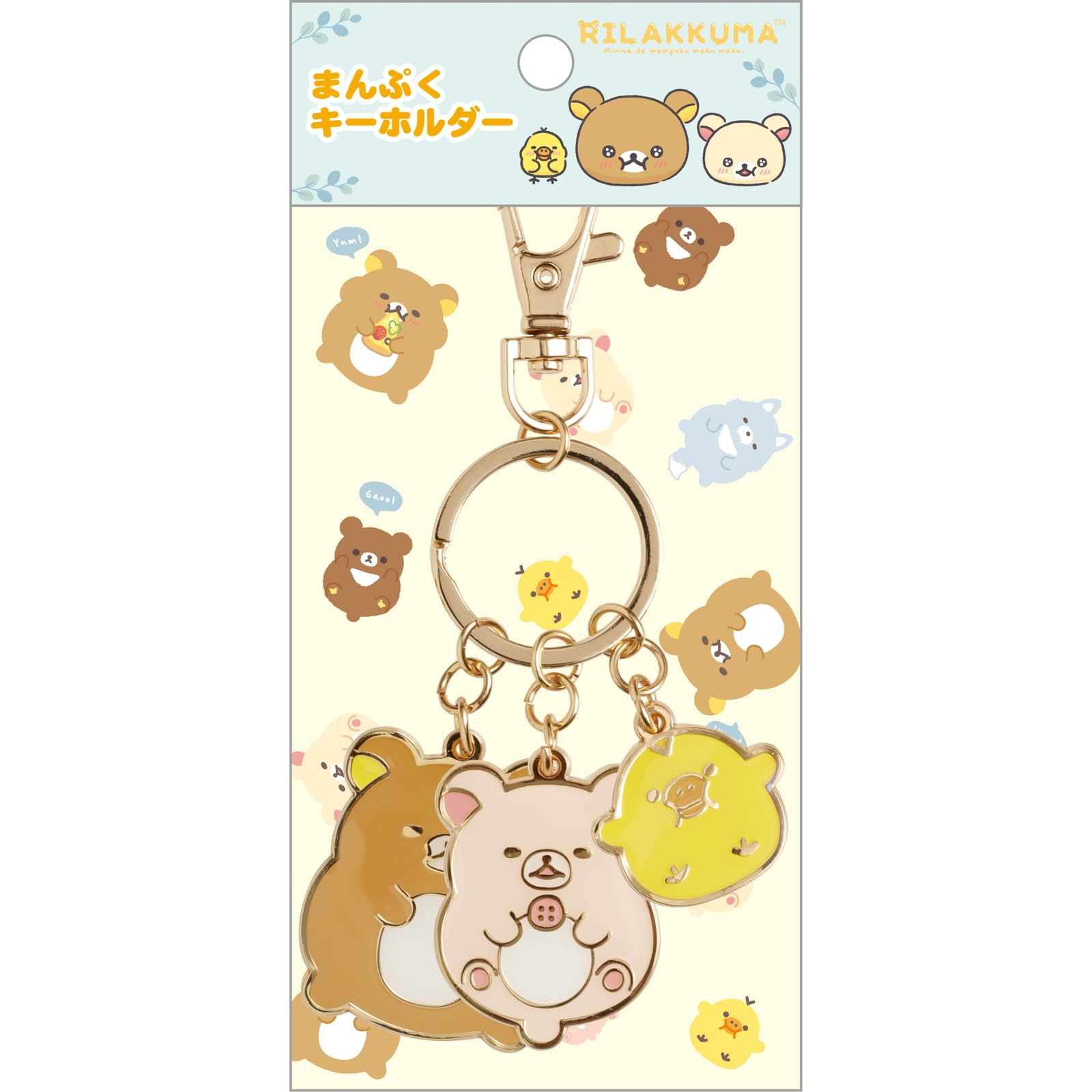 Брелок San-X Rilakkuma «Все Манпуку Макумаку» Манпуку Рилаккума, Корилаккума и Киироитори, размер AB23901: В12 x Ш8 x Г0,8 см
Брелок San-X Rilakkuma «Все Манпуку Макумаку» Манпуку Рилаккума, Корилаккума и Киироитори, размер AB23901: В12 x Ш8 x Г0,8 см