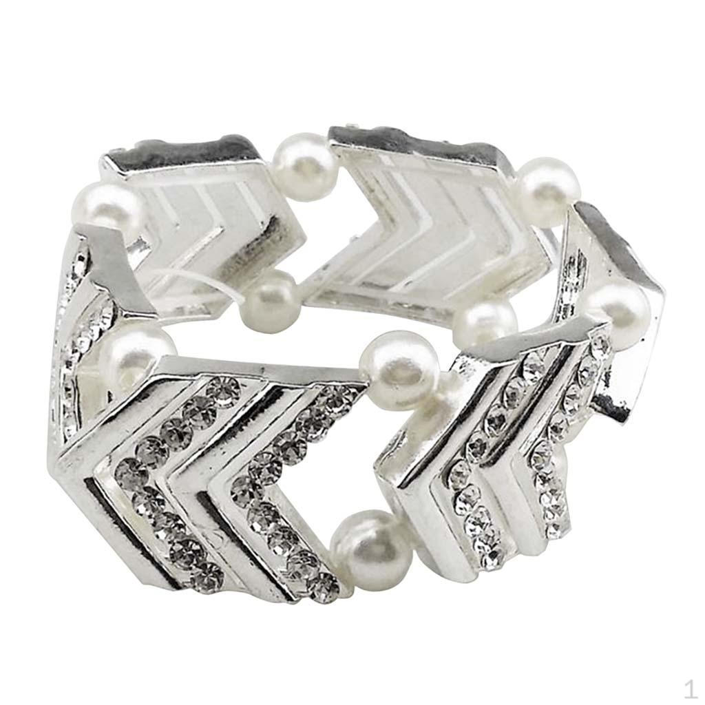 17x2.5cm Bridal Stretch Bracelet Wedding Jewelry Silvery
17x2.5cm Bridal Stretch Bracelet Wedding Jewelry Silvery