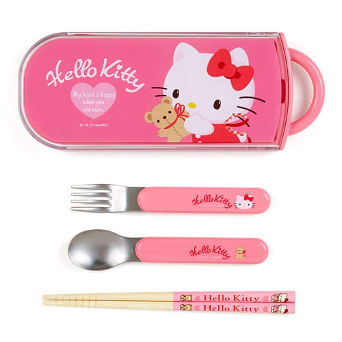 Sanrio 3-Piece Hello Kitty Spoon, Fork, and Chopsticks Set for Kids, Dishwasher and Dish Dryer Safe, Includes Name Stickers, Made in Japan, Comes in a
Sanrio 3-Piece Hello Kitty Spoon, Fork, and Chopsticks Set for Kids, Dishwasher and Dish Dryer Safe, Includes Name Stickers, Made in Japan, Comes in a