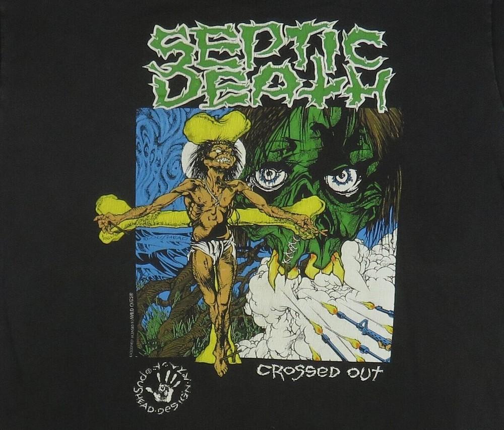 Septic Death 1990 Pushead Crossed Out Cotton Shirt Unisex Full Size BT545 Unisex T-Shirt XXL
Septic Death 1990 Pushead Crossed Out Cotton Shirt Unisex Full Size BT545 Unisex T-Shirt XXL