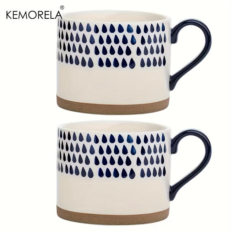 2PCS Ceramic Coffee Mugs - Hand-Painted Geometric Blue & White Design Microwave Safe Reusable Round Cups for Coffee Tea Oatmeal 400ML
2PCS Ceramic Coffee Mugs - Hand-Painted Geometric Blue & White Design Microwave Safe Reusable Round Cups for Coffee Tea Oatmeal 400ML