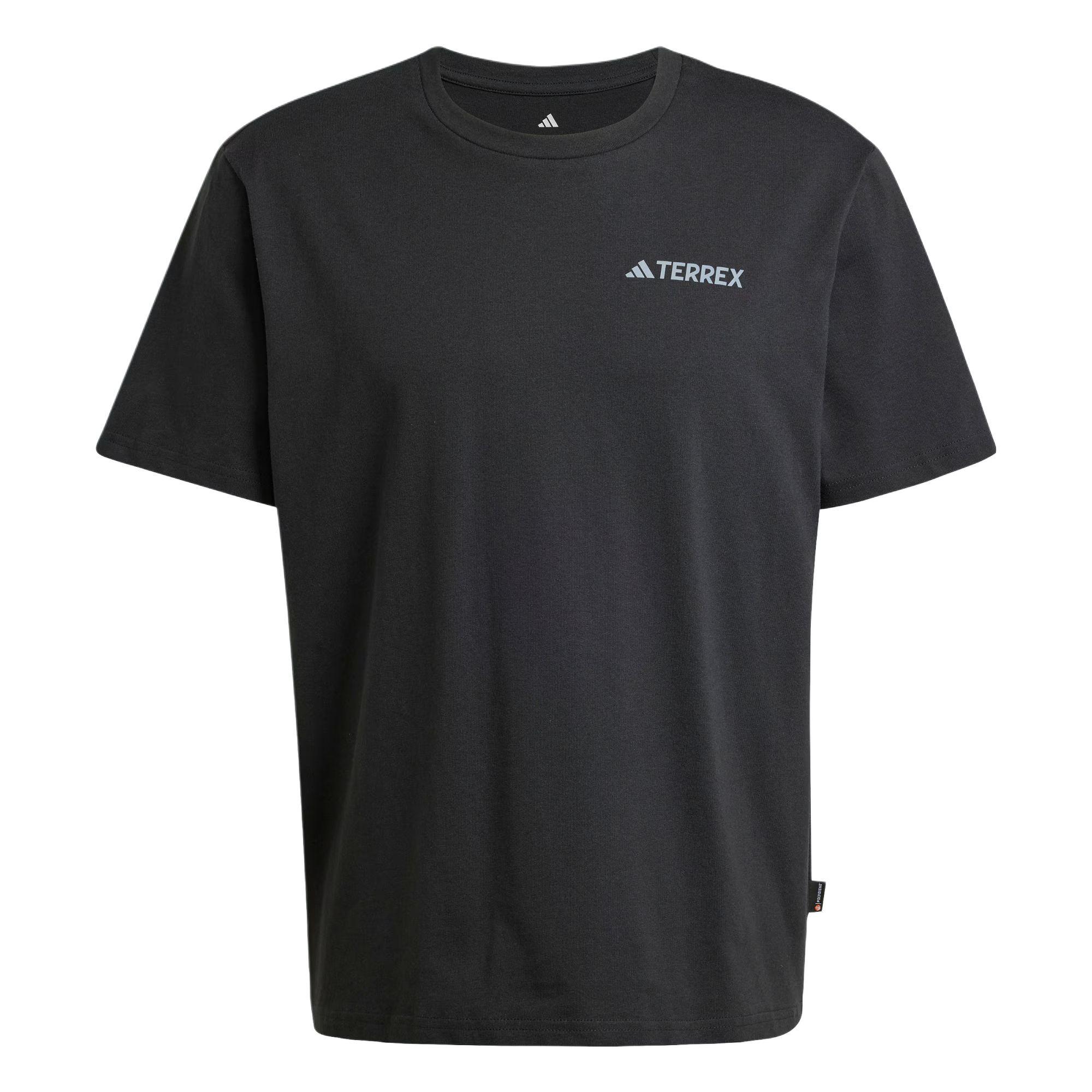 Adidas Футболка Terrex Polygiene Graphic Loose Fit с круглым вырезом и коротким рукавом, мужские топы, черного цвета JI8328 S
Adidas Футболка Terrex Polygiene Graphic Loose Fit с круглым вырезом и коротким рукавом, мужские топы, черного цвета JI8328 S