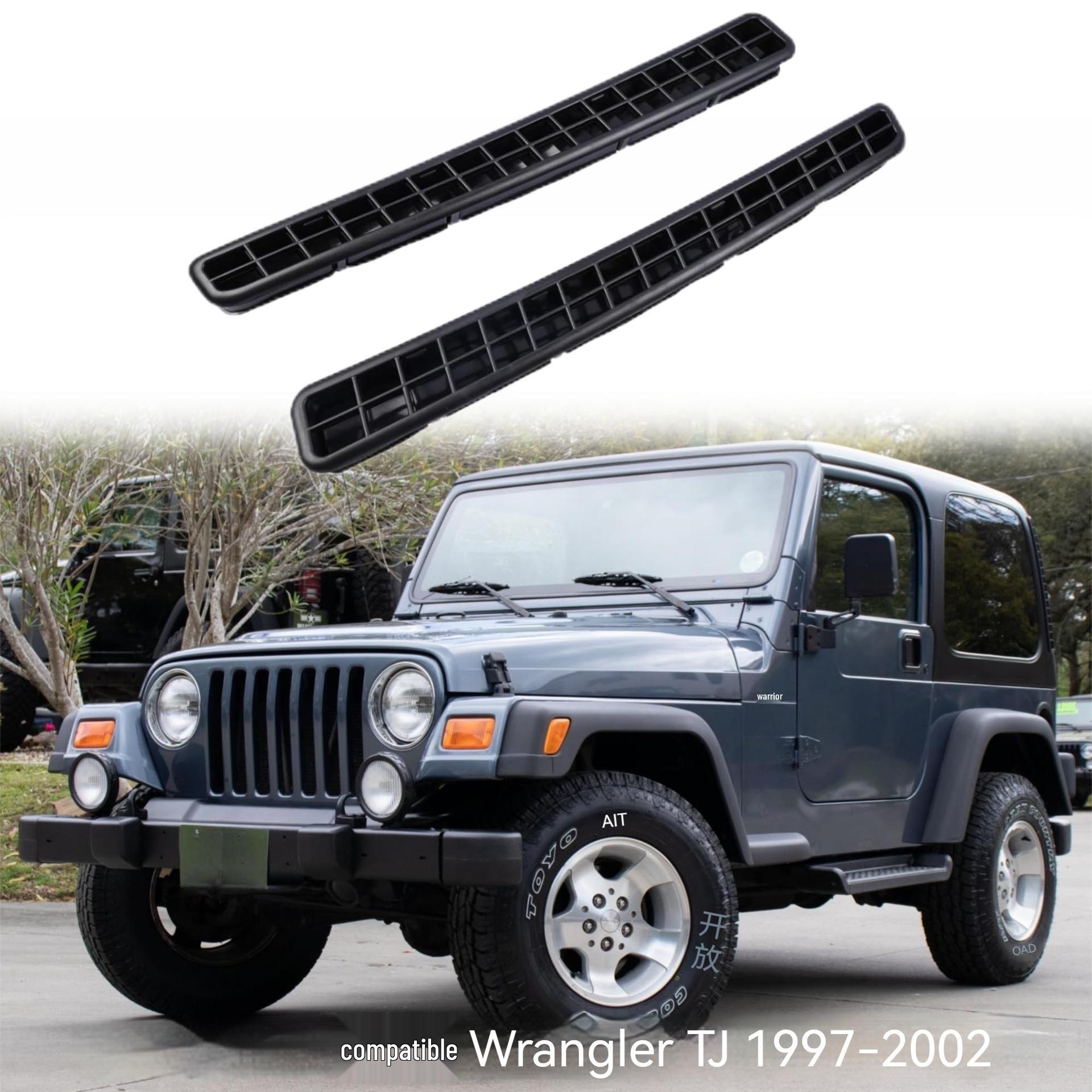 Jeep Wrangler TJ 97-02 Hardtop Grille Vent (55036306/55036307) Left
Jeep Wrangler TJ 97-02 Hardtop Grille Vent (55036306/55036307) Left