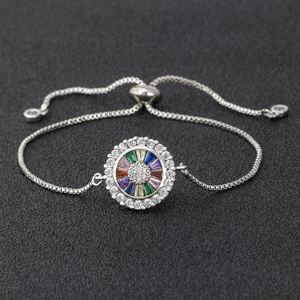 AIBEF Hot Sale Lovely Heart Rainbow Adjustable Bracelet Bangle Cubic Zircon Chain Bracelet Women Jewelry Birthday Gifts
AIBEF Hot Sale Lovely Heart Rainbow Adjustable Bracelet Bangle Cubic Zircon Chain Bracelet Women Jewelry Birthday Gifts